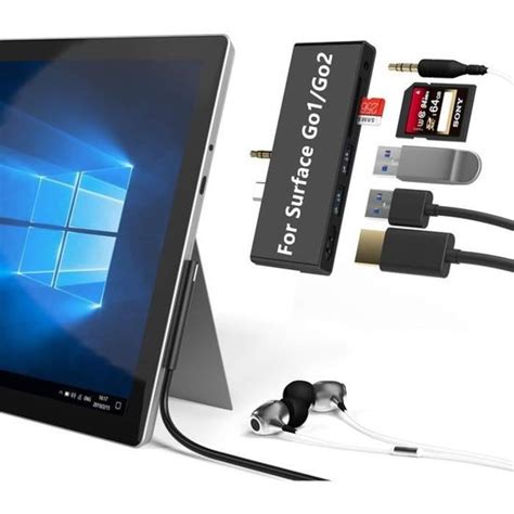 Station Daccueil Surface Go En Cl Adaptateur Hub Usb C Avec Usb