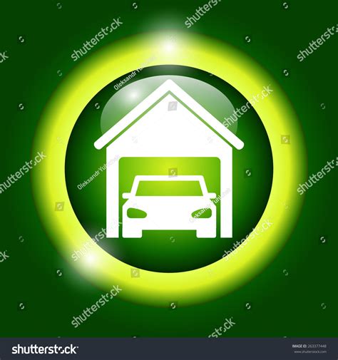 Car Garage Flat Vector Illustrator Eps Stock Vector (Royalty Free ...