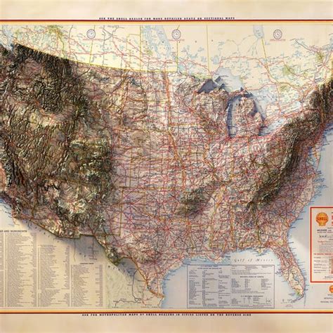 UNITED STATES Wall Map USA Poster Large Print - Etsy