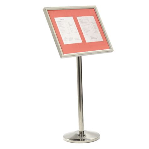 Single Pedestal Menu Stands Us Markerboard