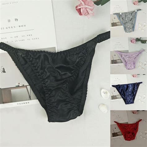 Womens Sexy Satin Briefs G String Lingerie Seamless Panties Knickers