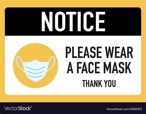 Please Wear A Mask Sign Printable Gov