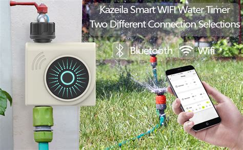 Kazeila Bluetooth Wifi Water Timer Smart Sprinkler Timer For Garden