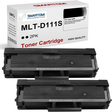 Smartomi 2pk Mlt D111s Compatible Black Toner Cartridges Samsung Mltd111s For Used With Samsung