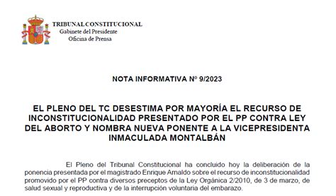 Didaclopez On Twitter Rt Tconstitucione Nota De Prensa El Pleno