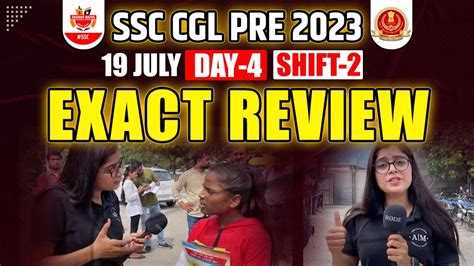 SSC CGL Pre 2023 Exam Analysis SSC CGL Pre 19th July 2nd Shift Paper