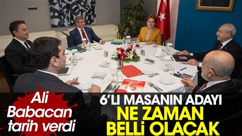 L Masan N Aday Ne Zaman Belli Olacak Ali Babacan Tarih Verdi