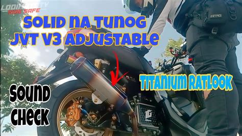 Jvt V Adjustable Muffler For Nmax V Swabe Ang Tunog Youtube