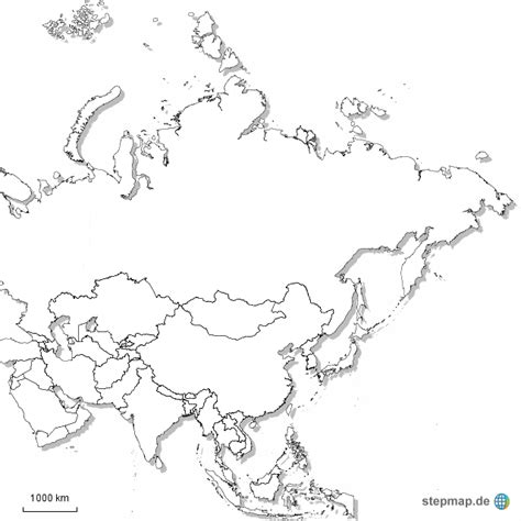 Stepmap Asien Landkarte F R Asien