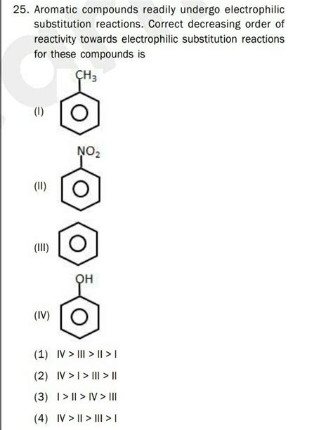 Aromatic Compounds Readily Undergo Electrophilic Substitution Reactions