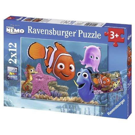 Disney Finding Nemo Journey 2x12 Piece Jigsaw Puzzle Game 4005556075560