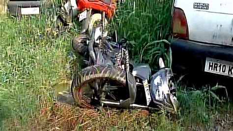 Speeding Car Rams Into Bike In Delhi Two Killed