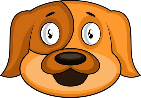 Simple cartoon dog vector illustration on white background 35378722 ...