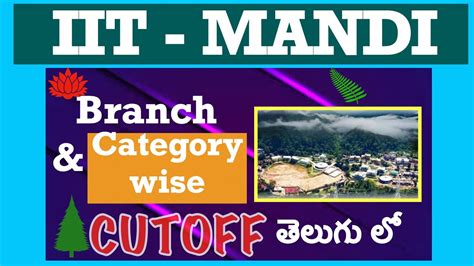 Iit Mandi Josaa Cutoff Details In Iit Mandi All Branch