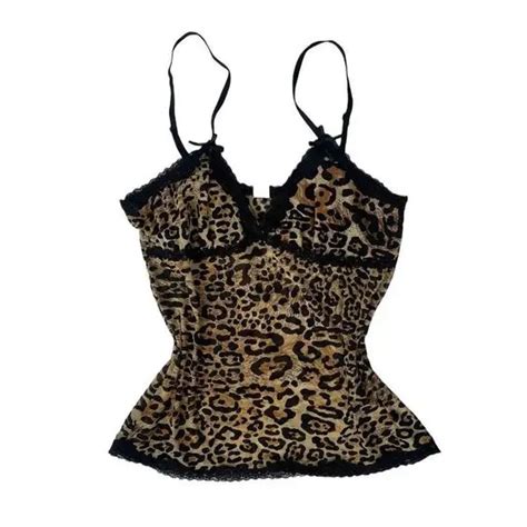 Colete De Leopardo Para Mulheres Top Halter Sem Mangas Harajuku Magro