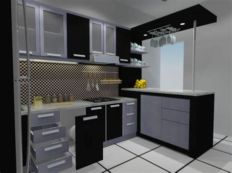 Ide Kitchen Set Minimalis Hitam