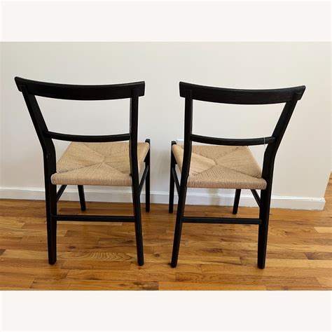 Anthropologie Oak Farmhouse Dining Chair Set Of 2 Aptdeco