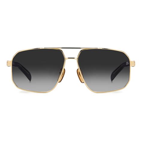 David Beckham Db S Rhl O Gold Black Sunglasses Man