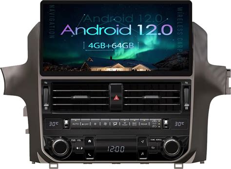 Amazon ZWNAV 12 3 Inch Android 12 Car Stereo For Lexus GX400 GX460