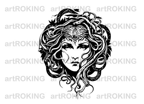 Medusa Svg Medusa Shirt Medusa Vector Medusa Printable Etsy