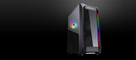 Cougar Mx Black Powerful And Compact Mid Tower Case With Dual Rgb