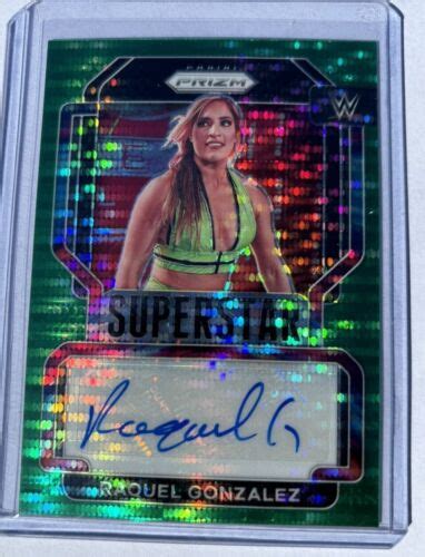 2022 Panini Prizm WWE Raquel Gonzalez Rodriguez Superstar Green Pulsar