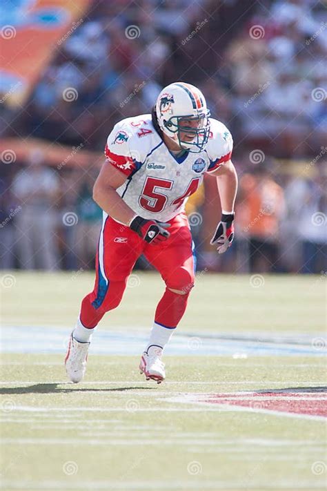 Zach Thomas 2007 Nfl Pro Bowl Game Editorial Photography Image Of