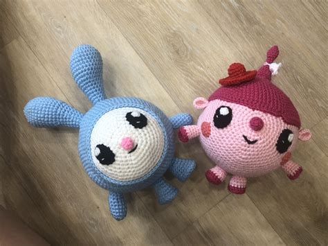 Крош и Нюша | Милые игрушки крючком, Вязаные игрушки, Игрушки