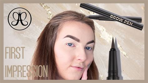 Anastasia Beverly Hills Brow Pen Review Fluffy Natural Brow Tutorial Youtube