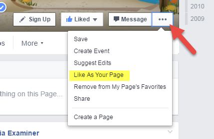 Facebook Changes Log In As Your Page And Like Other Pages