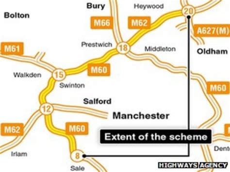 M62 And M60 See Work Begin On £208m Smart Motorway Scheme Bbc News