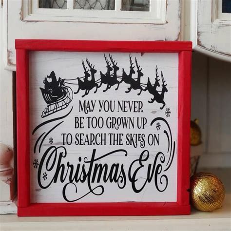 May You Never Get Too Old To Search The Skies On Christmas Eve Etsy