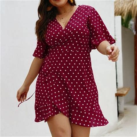 2019 Das Mulheres Vestido De Manga Curta Itfabs Xl 4xl Mais Mulheres