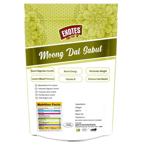 Exotes Moong Dal Sabut Whole 500g JioMart