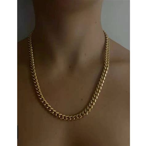 Joolim Jewelry 18K PVD Gold Plated Chunky Cuban Chain Necklace New