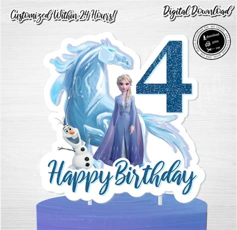 Frozen 2 Cake Topper Instant Download Frozen Frozen 2 Etsy Australia