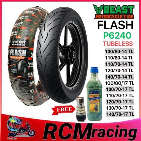 Beast Flash P Tubeless Tire By For Motorcycle Pito Tire