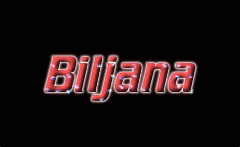 Biljana Лого | Бесплатный инструмент для дизайна имени от Flaming Text
