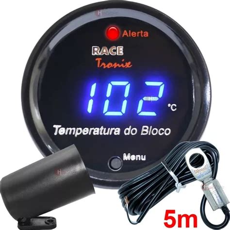 Medidor Digital Temperatura Bloco Motor Sensor Tb Carro M