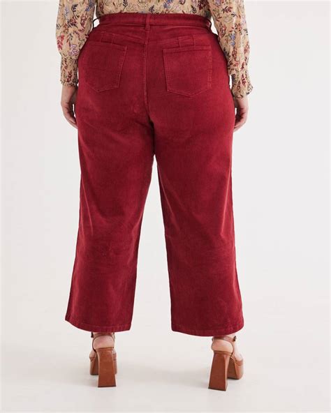 Responsible Curvy Fit High Rise Wide Leg Corduroy Pant Penningtons