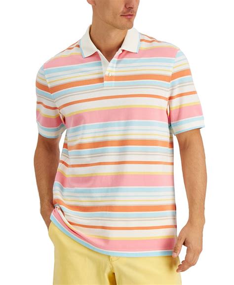 Club Room Mens Striped Polo Created For Macys Macys