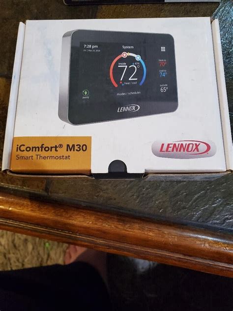 Lennox Icomfort S30 7inch Black Thermostat Residential Communicating Smart Wifi Ebay