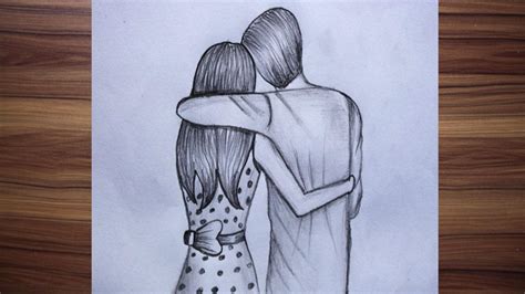 Pencil Sketch Of Love Couples