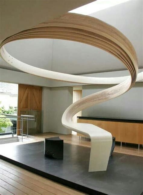 An Artistic Sculpture Is Displayed In The Middle Of A Room