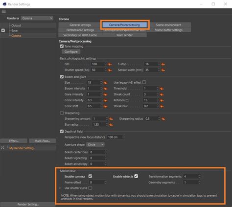 How To Enable And Control Motion Blur In Corona For Cinema 4D Chaos