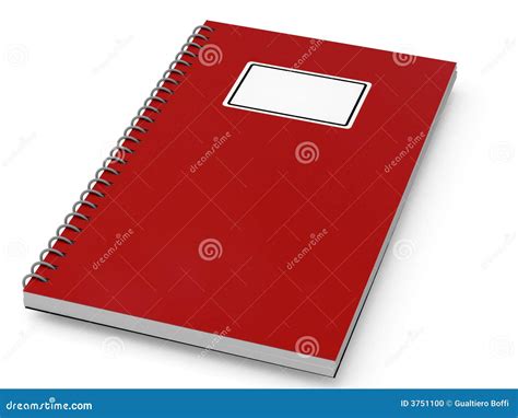 Red Notebook Stock Illustration Illustration Of Flip 3751100