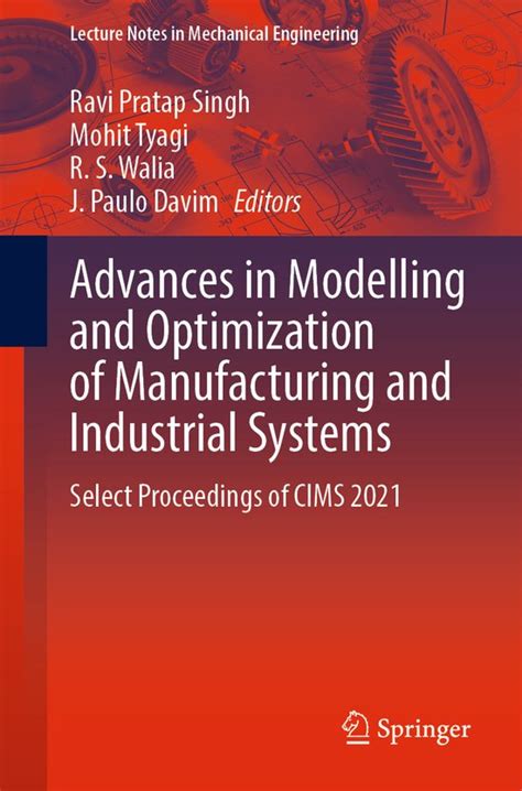 Lecture Notes In Mechanical Engineering Advances In Modelling And