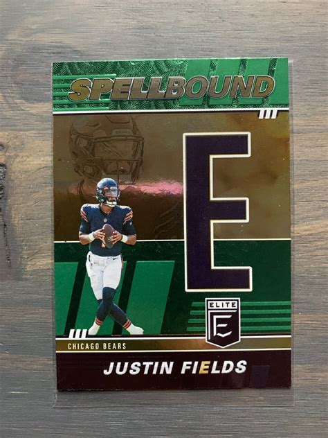 Panini Donruss Elite Spellbound Letter E Sb Jf Justin Fields