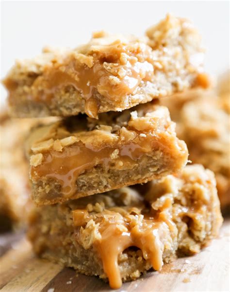 Salted Caramel Oatmeal Bars