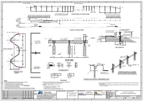 01typical Details Of W Beam Crash Barrier Pdf Civil Engineering